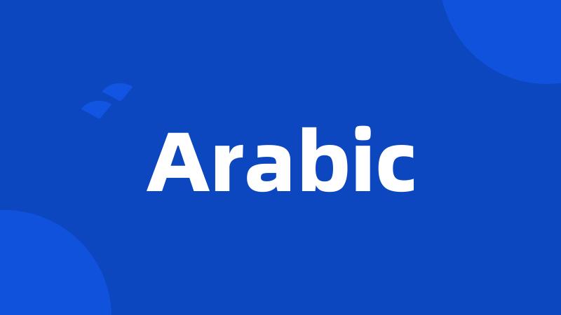 Arabic