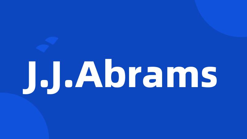 J.J.Abrams