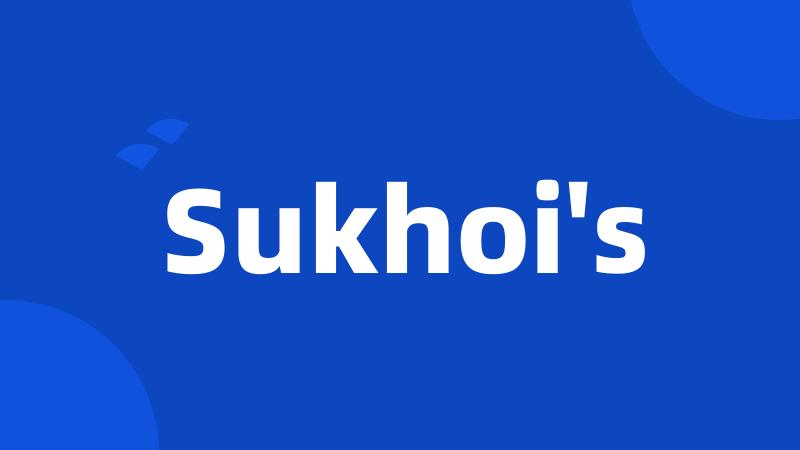 Sukhoi's