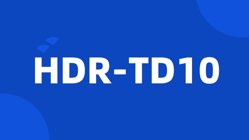 HDR-TD10
