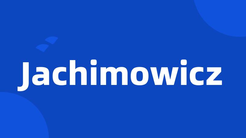 Jachimowicz