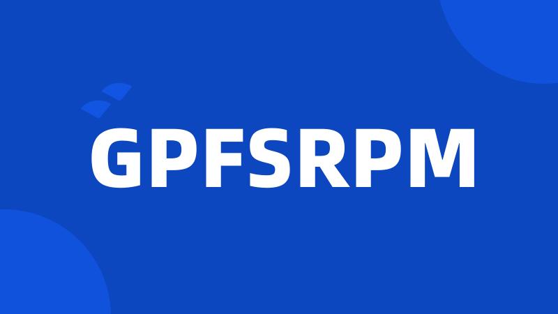 GPFSRPM