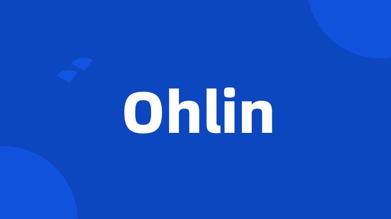Ohlin