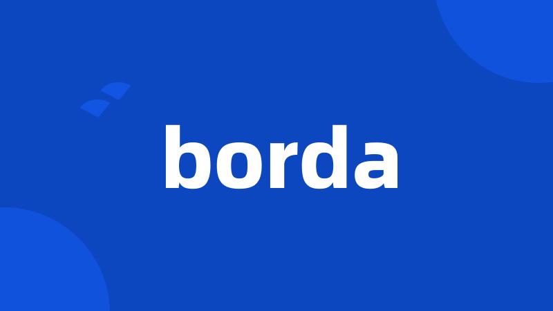 borda