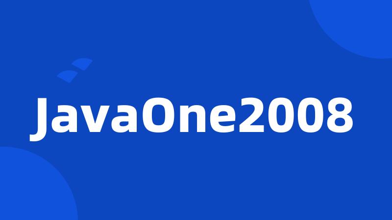 JavaOne2008