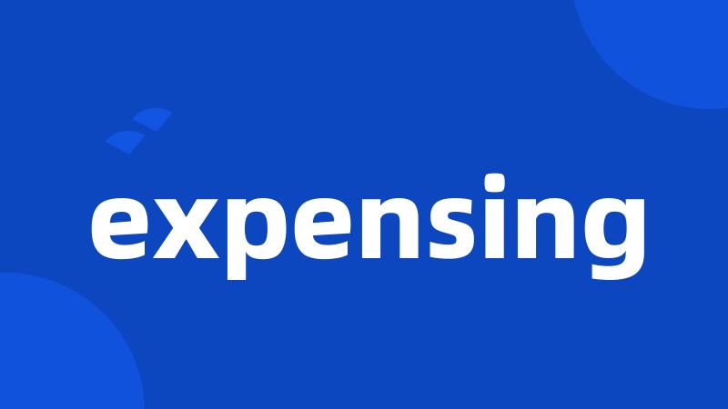 expensing