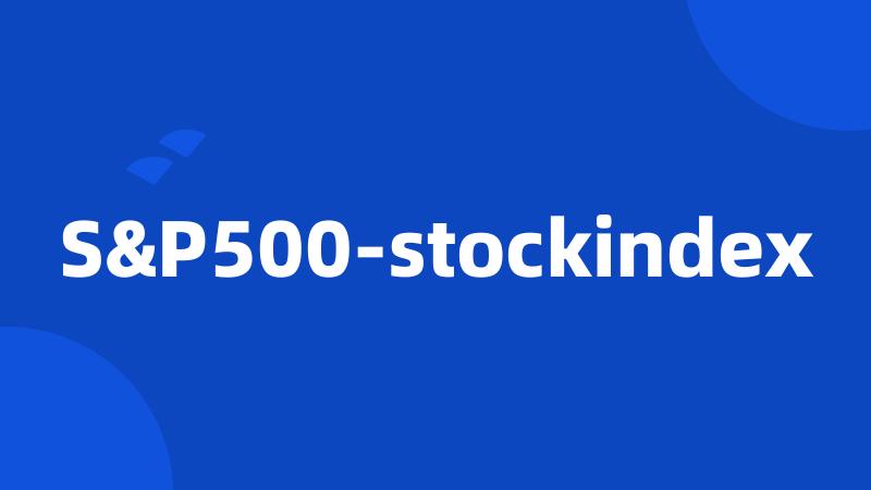S&P500-stockindex