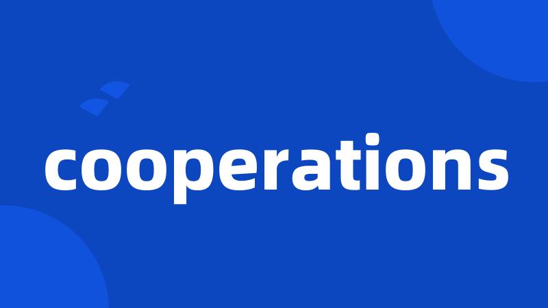 cooperations
