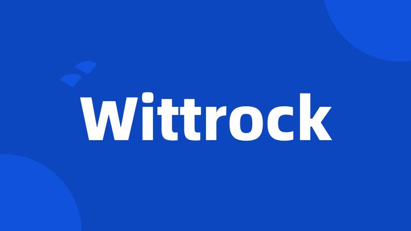 Wittrock