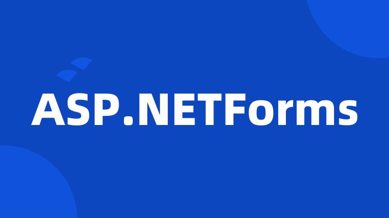 ASP.NETForms