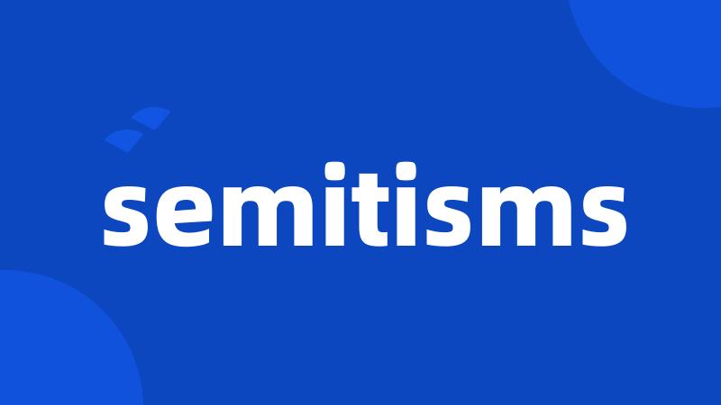 semitisms