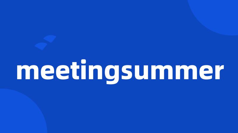 meetingsummer