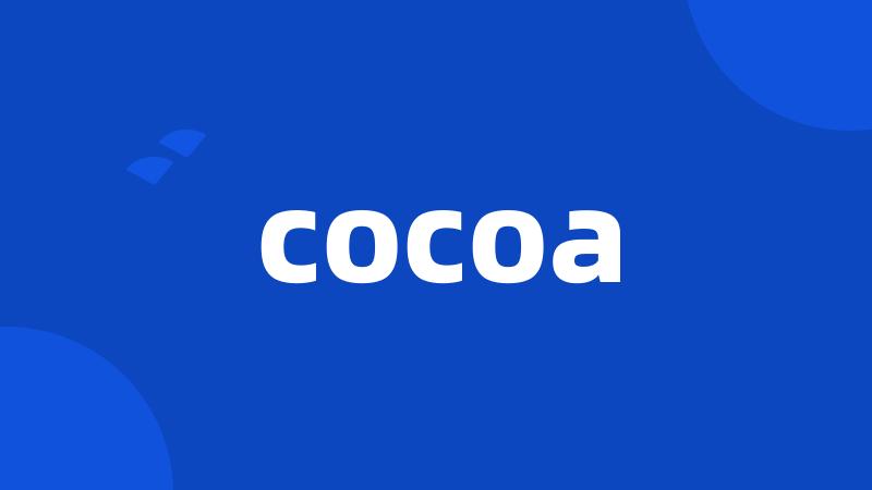 cocoa