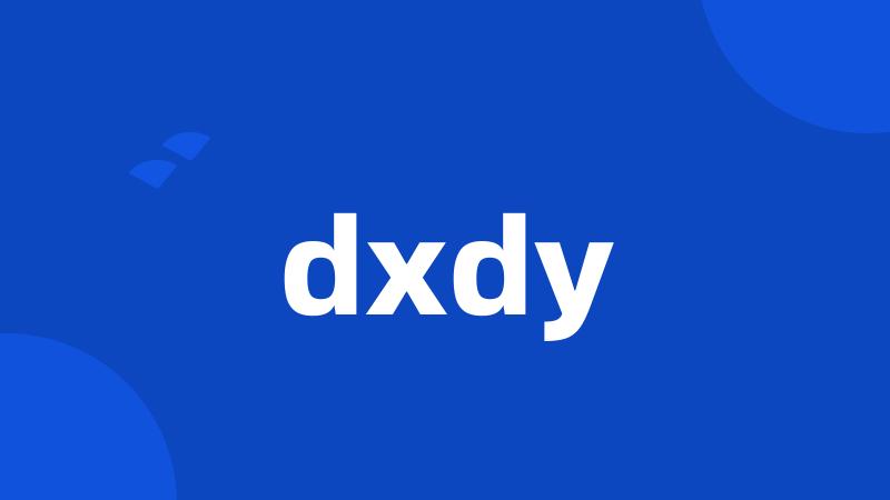 dxdy