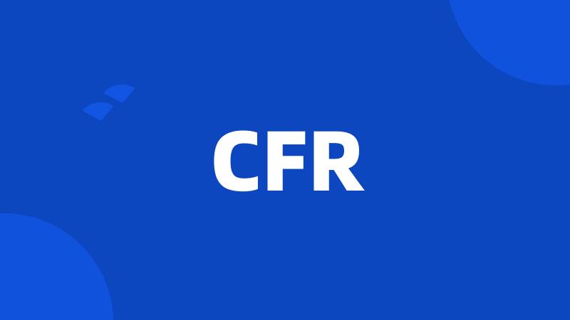 CFR