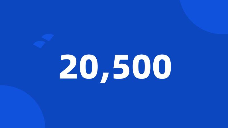 20,500