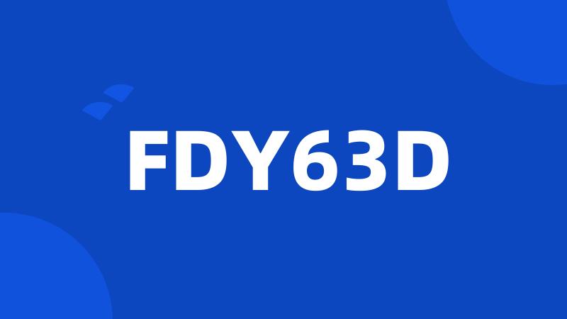 FDY63D
