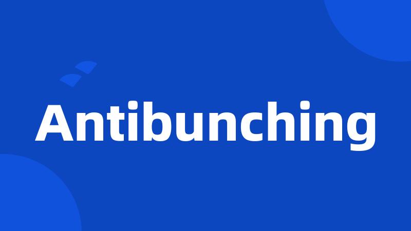 Antibunching