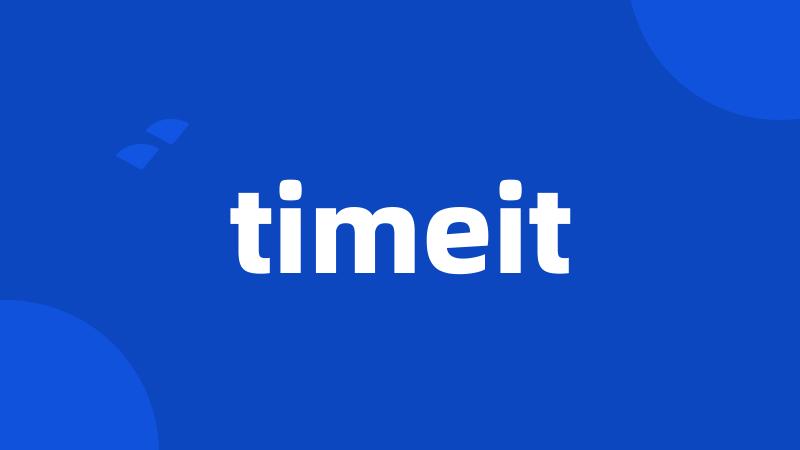 timeit