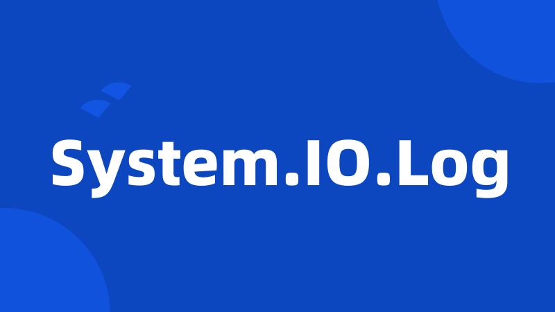 System.IO.Log