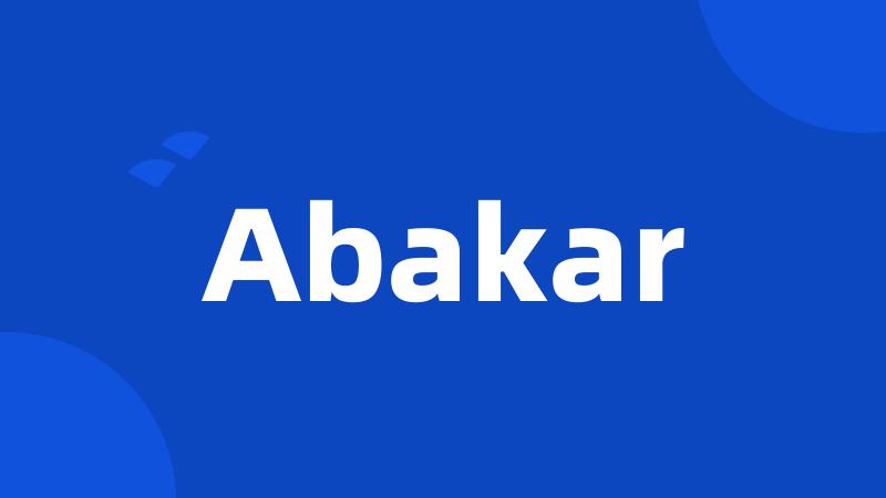 Abakar