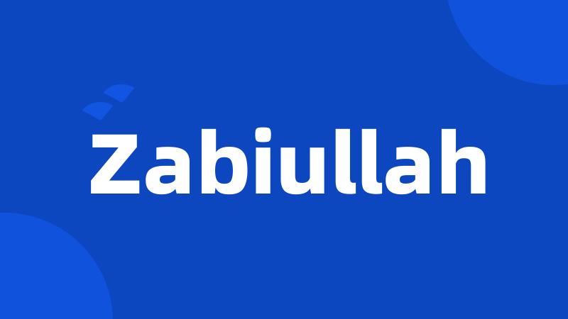 Zabiullah