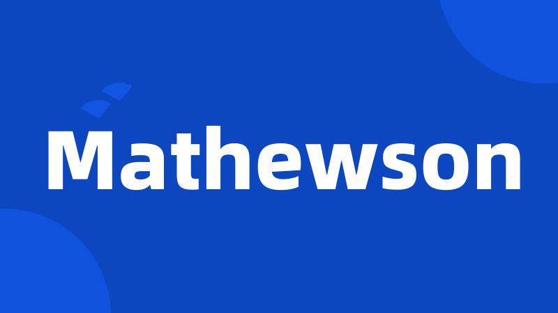 Mathewson