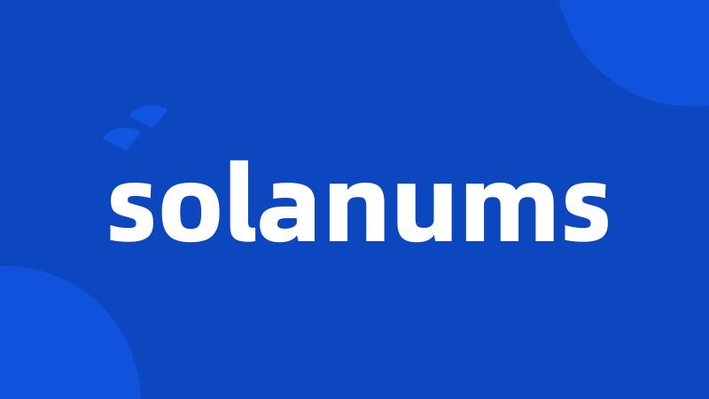 solanums