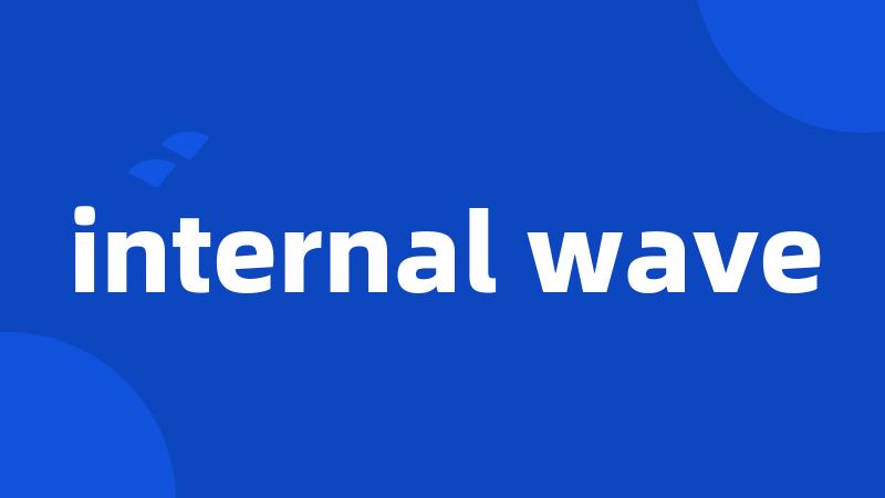 internal wave