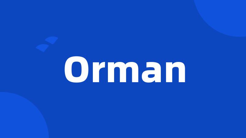 Orman