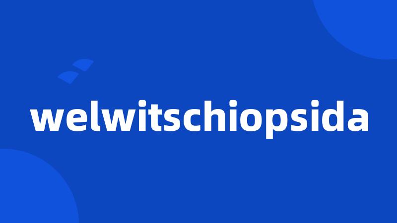 welwitschiopsida