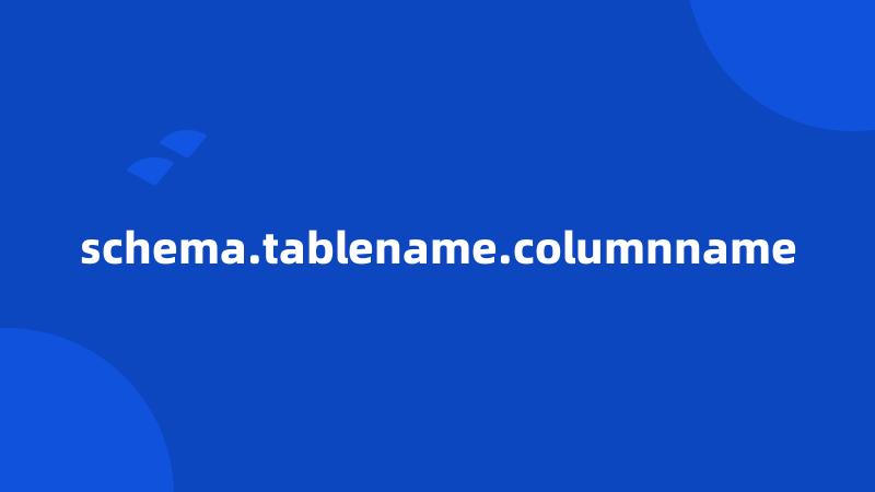 schema.tablename.columnname