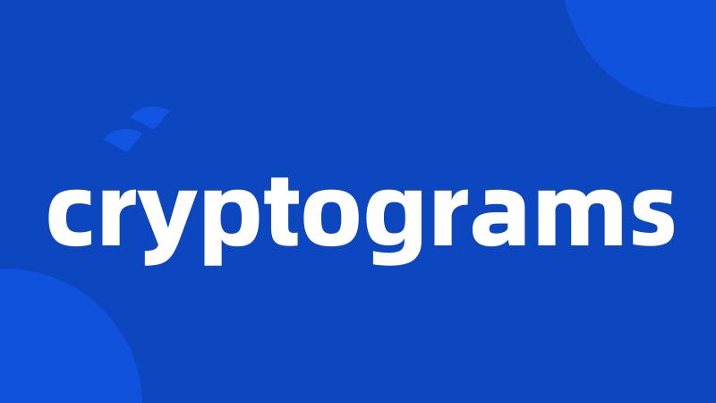 cryptograms