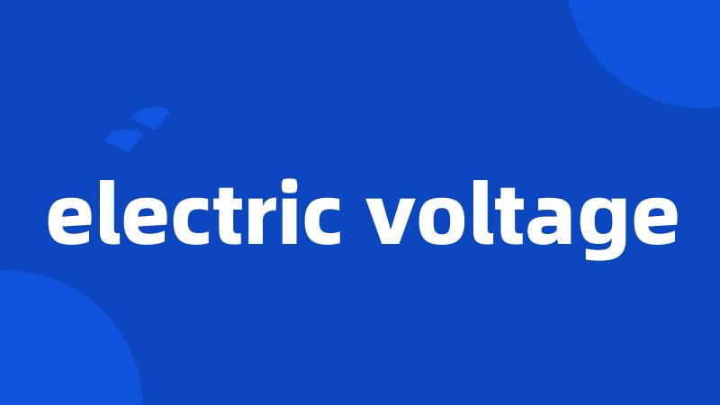 electric voltage