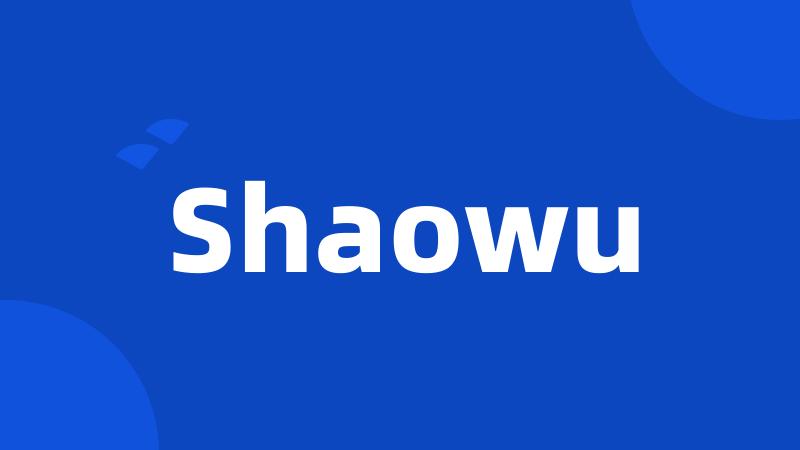 Shaowu