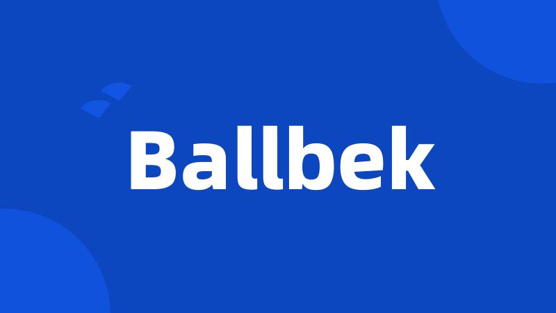 Ballbek