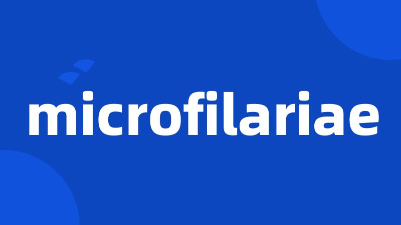 microfilariae