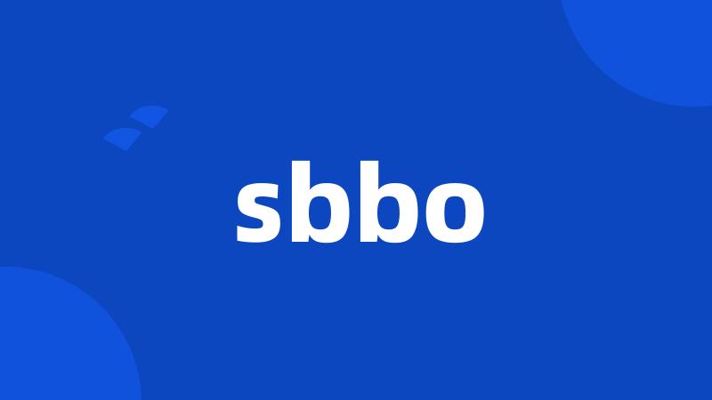 sbbo