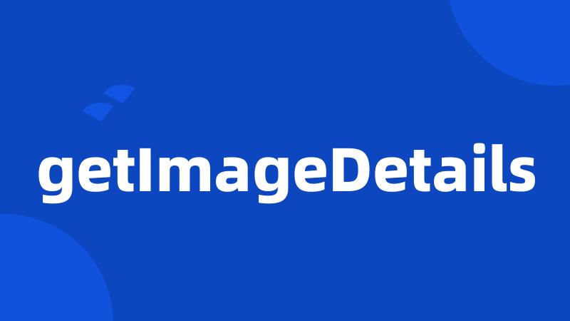 getImageDetails