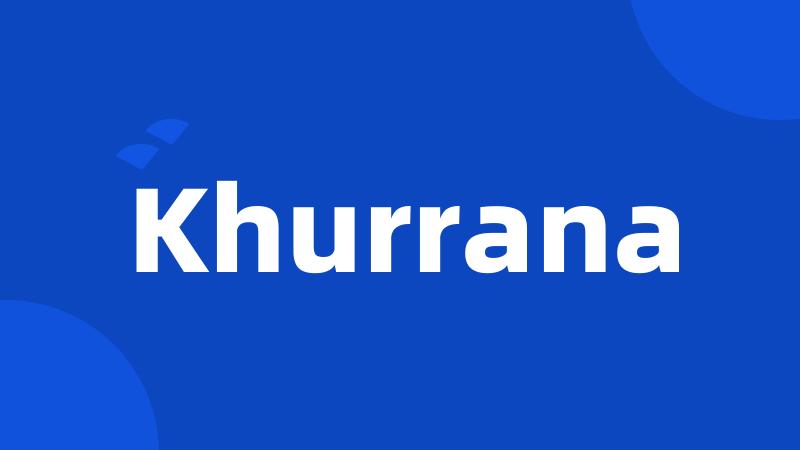 Khurrana