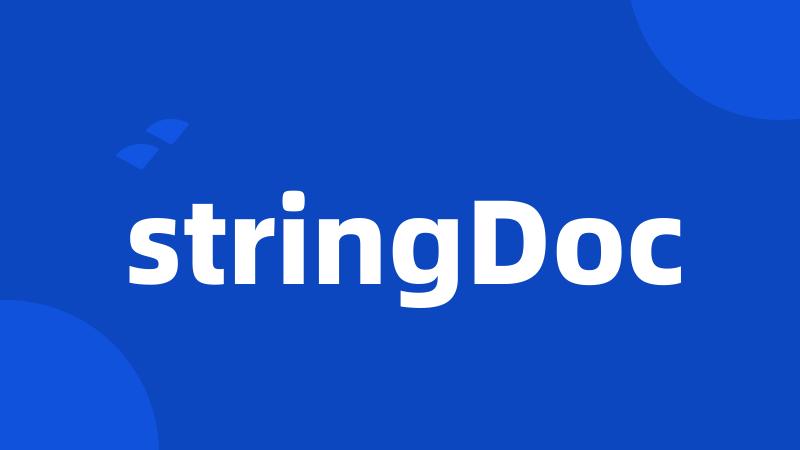 stringDoc