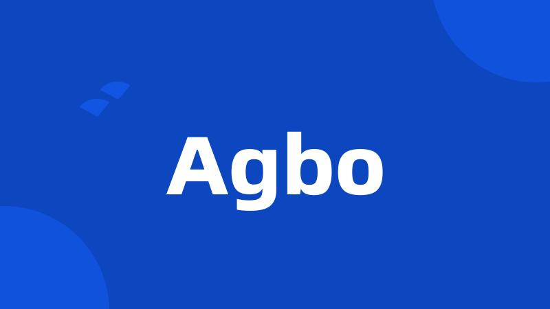 Agbo