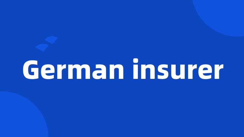 German insurer