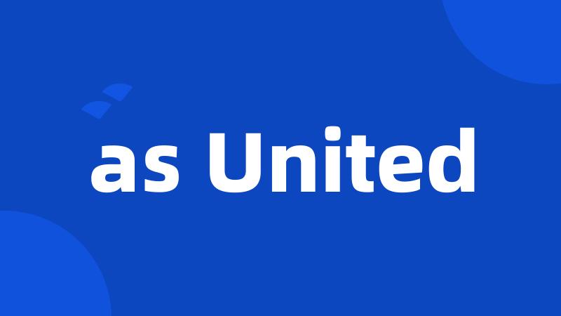 as United