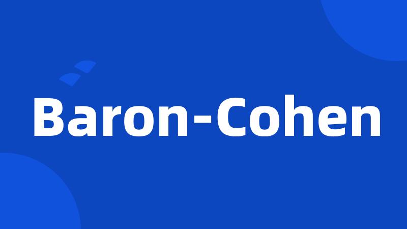 Baron-Cohen