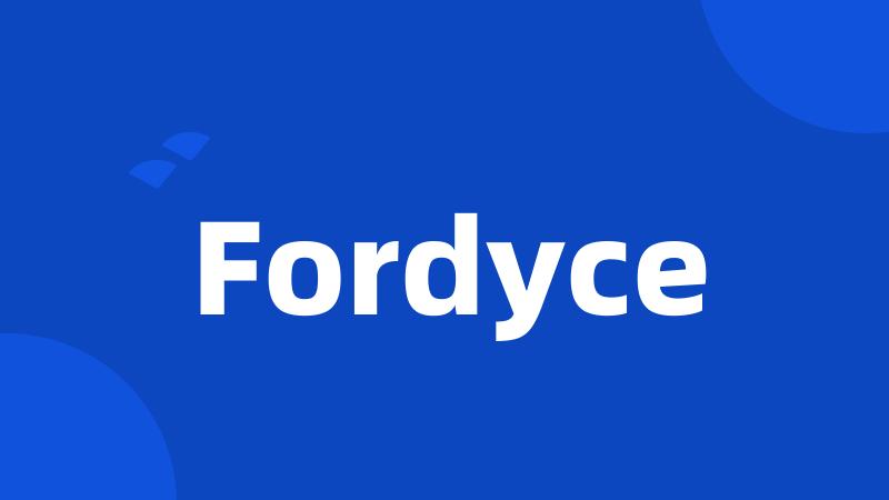 Fordyce