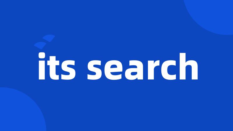 its search