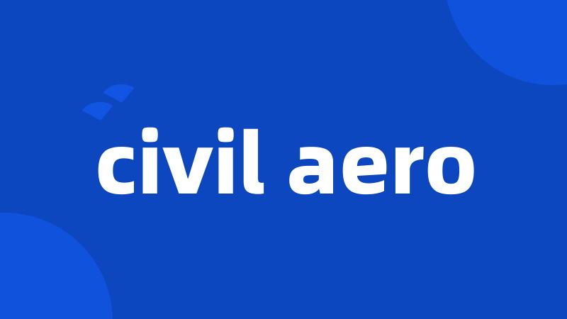 civil aero
