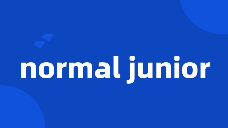 normal junior