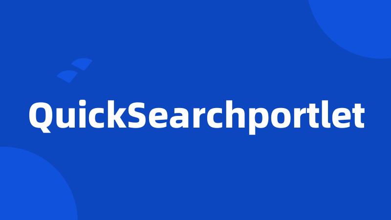 QuickSearchportlet